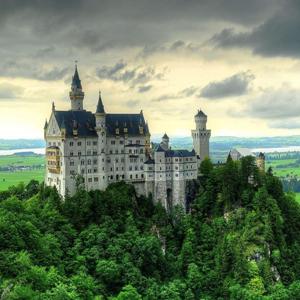 Palace on a mountain, Germany.